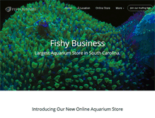 Tablet Screenshot of fishybusinesssc.com